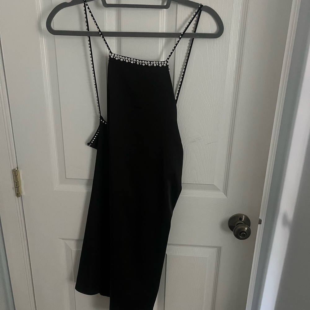 H&M Black Halter Slip Dress Cocktail